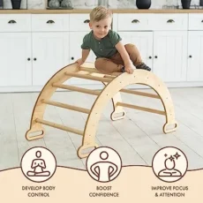 Arched Light wood Climbing Frame