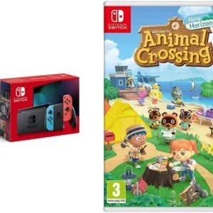 Product boxes for Nintendo Switch and Animal Corssing: New Horizons Switch Game